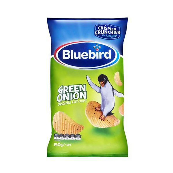 Bluebird Original Cut Chips 40g Green Onion Rolly Inn Liquor